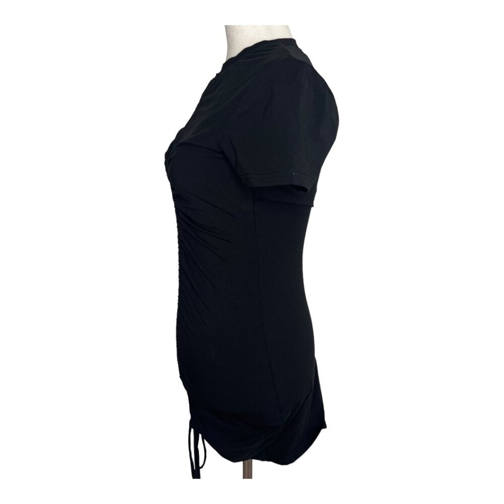 Superdown Yasmine Ruched Tie Mini Short Sleeve Dress - Picture 3 of 5